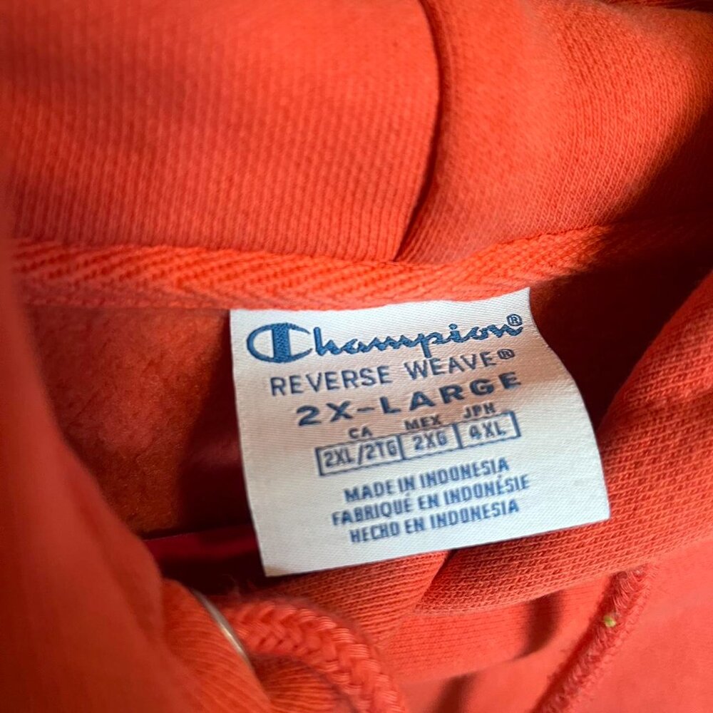 Sunset Orange Champion Cropped Hoodie - Picture 3 of 3